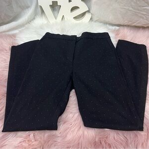 Zara basic black with white small speckling design dress pants small/26